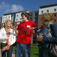 UWE Student Ambassadors welcome new students on Campus
