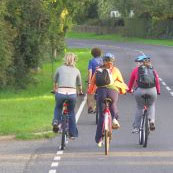 A group of cyclists