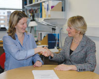 Dr Laurence Carmichael and Janet Askew