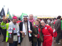 From left: Siamak Alimi and fellow travellers