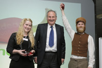 Creative prize winners with Richard Noble