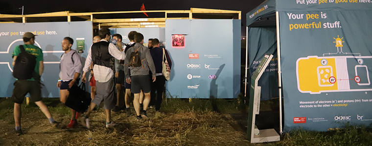 UWE Bristol scientists generate record amount of electricity from urine at  Glastonbury Festival 2019 - UWE Bristol: News Releases