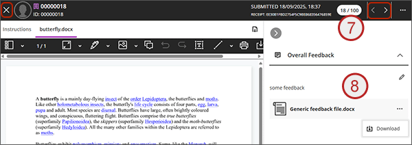 example screenshot showing steps 7 to 9 above