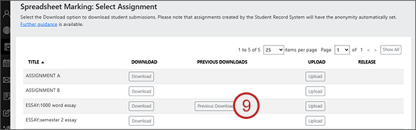 example screenshot showing step above
