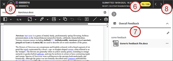 example screenshot showing steps 6 to 9