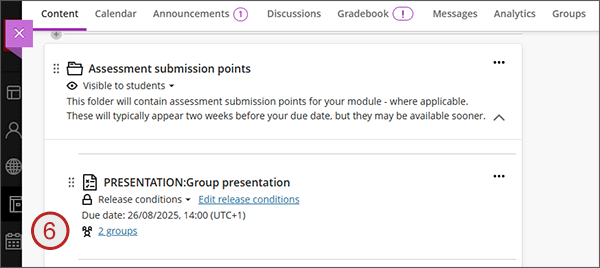 example screenshot showing step 6 above