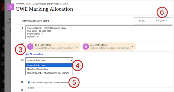 example screenshot showing steps 3 to 6 above