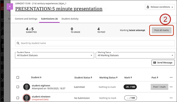 screenshot showing 2 above