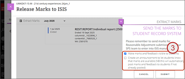 screenshot showing 3 above
