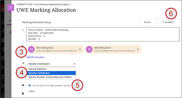 example screenshot showing steps 3 to 6 above