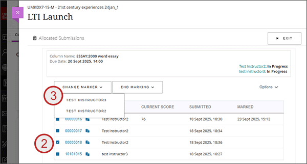 example screenshot showing step 1 above
