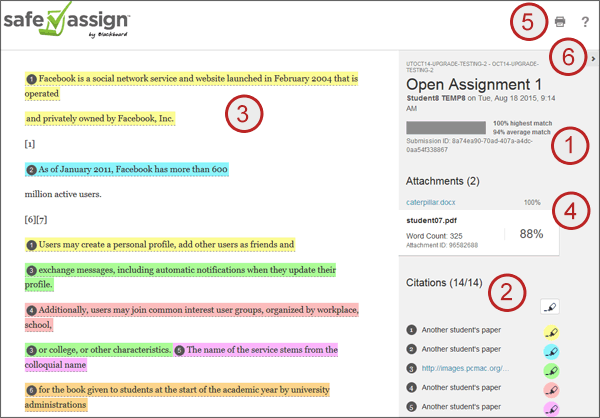 example screenshot showing Take Notes A to E above