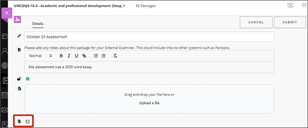 example screenshot showing the replace file checkbox