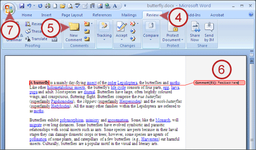 example screenshot showing quick steps 4 to 7 above