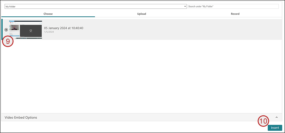 example screenshot showing step 9 above