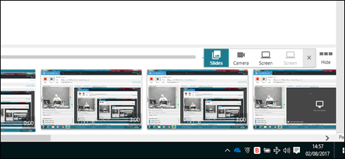 example screenshot of Change display view